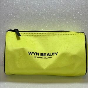 WYN BEAUTY yellow makeup bag/ cosmetic bag/ storage bag, zipper closure new